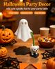 Halloween Ghost Walking Dog Figurine, Cute Spooky Ghost Walking Puppy Statue, 3D Printed Desktop Tabletop Decoration for Home