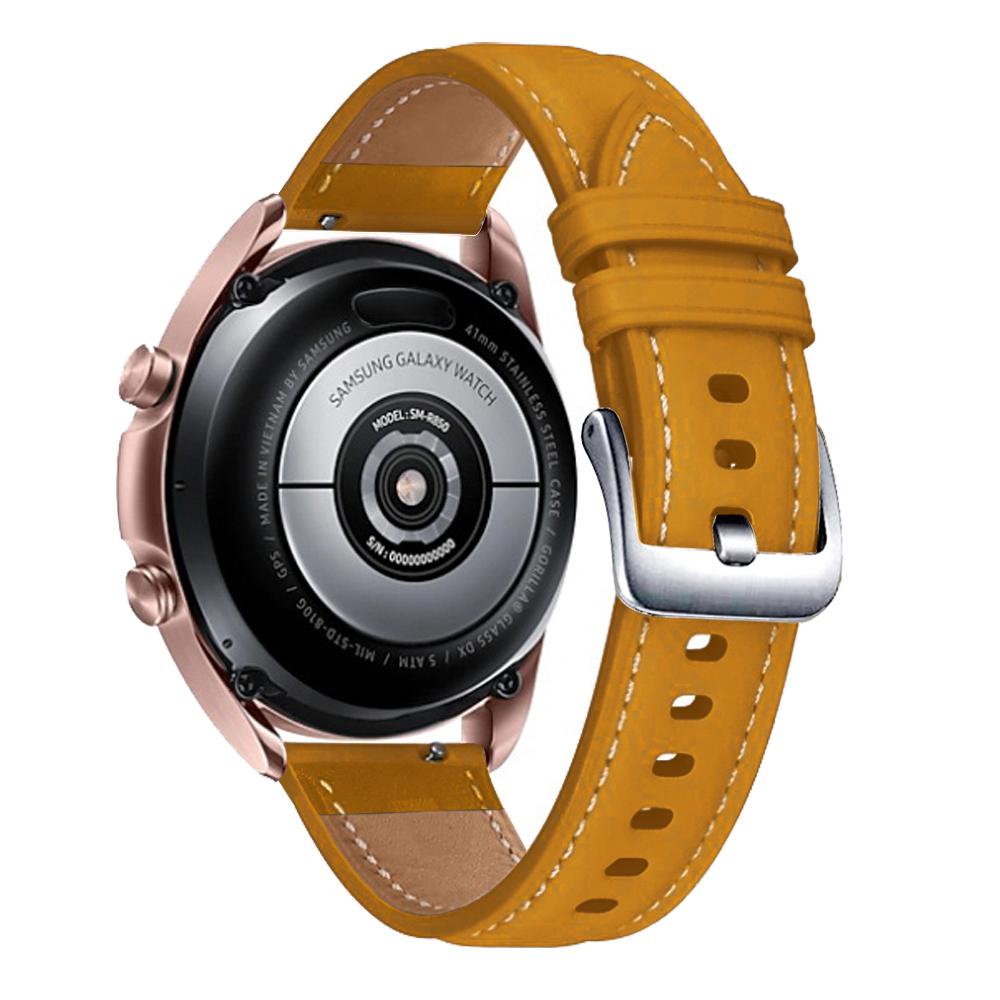 Kožený pásek pro Samsung Galaxy Watch 4/5 40mm 44mm Gear S3 S2 Watch5 Pro 45mm Galaxy 46mm Chytrý náramek Řemínek 20mm 22mm