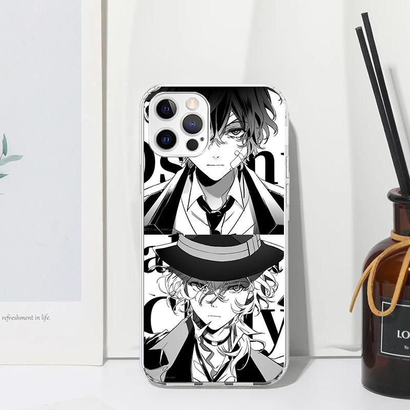 Bungo Stray Dogs Double Black Phone Case For Iphone 17 Air 16 15 Plus 16E 14 Pro Max 13 Mini 12 11 7 8 SE Fundas Soft Back Cover