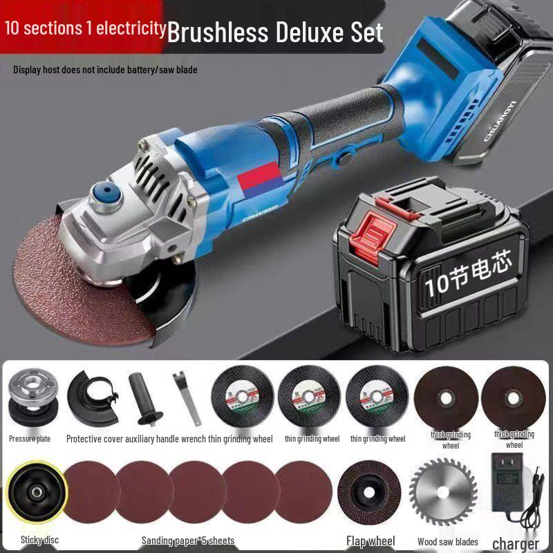 Dongcheng High-Power Multifunctional Cordless Angle Grinder with Lithium Battery