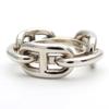 Used HERMES Scarf ring Legato ChÃ©ne Dunkel metal 12.1g Silver Accessories