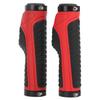 Ergonomické protiskluzové uzamykatelné pohodlné profesionální gripy na horské kolo(Černá červená )