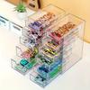 6-Tier Car Model Display Case Transparent Stackable Storage Box Alloy Miniature Car Model Collector Toys Organizer Display Stand