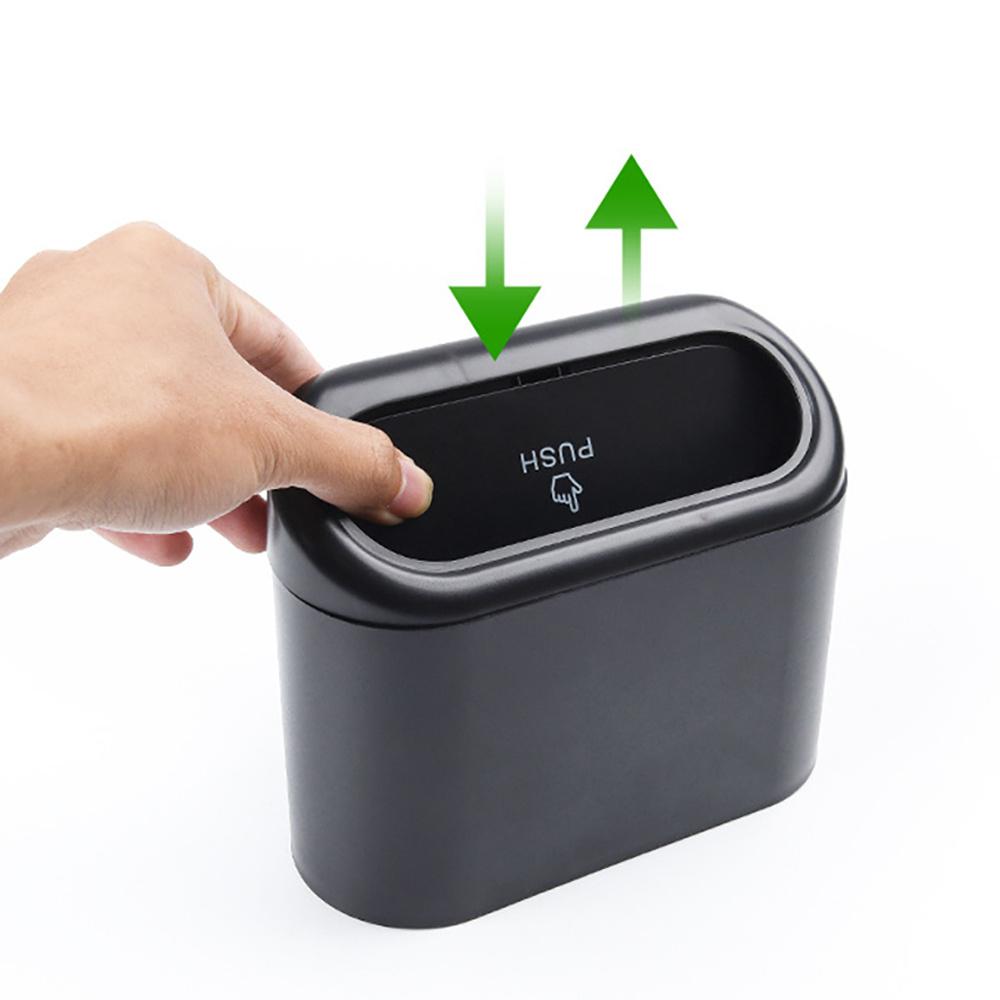 1Pcs Car Trash Can With Lid Small Car Trash Can Leak-Proof mini Cars Accessories Car Organizers and Storage for Auto Office Home