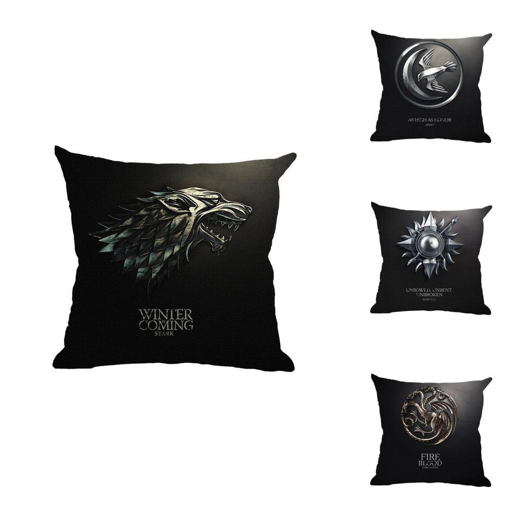 Luxurious Game Of Thrones Fire And Blood Throw Pillow Case For Elegant Home Decor