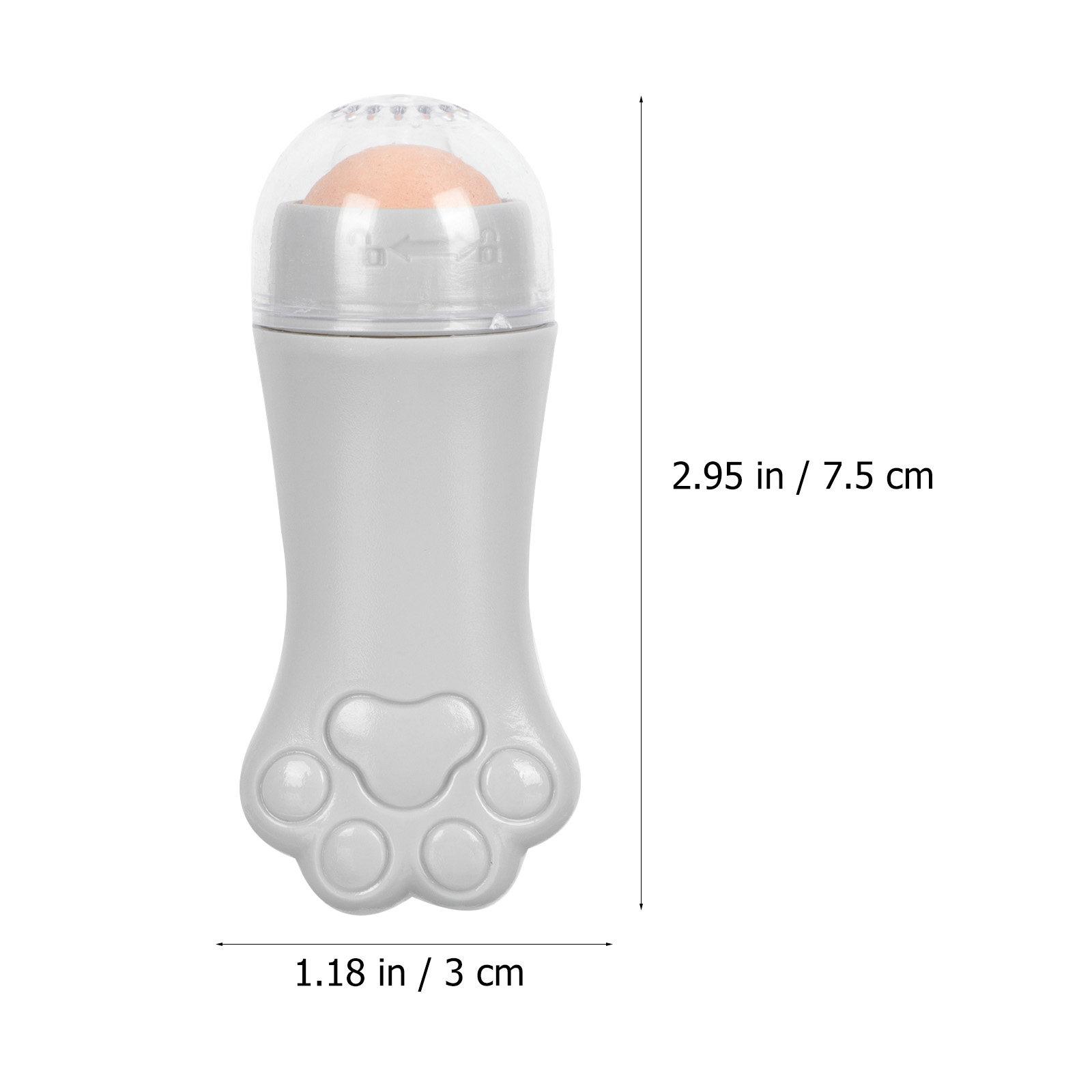 1Pcs Oil Control Face Stick Volcanic Stone Roller Portable Facial Oil Absorbing Tool Makeup Reapplying Facial Volcano Stone серый