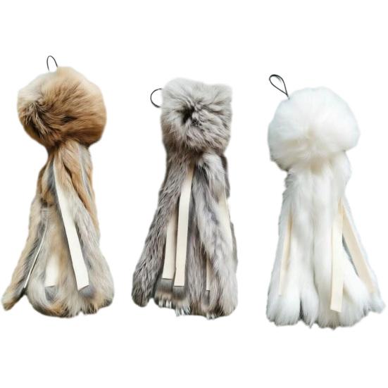 Fluffy Octopus Cat Toy, Faux Fur Octopus, Cat Wand Toy Replacement, Interactive Kitten Kicker Toy, Plush Enrichment Toy for Indoor Cats Stimulates