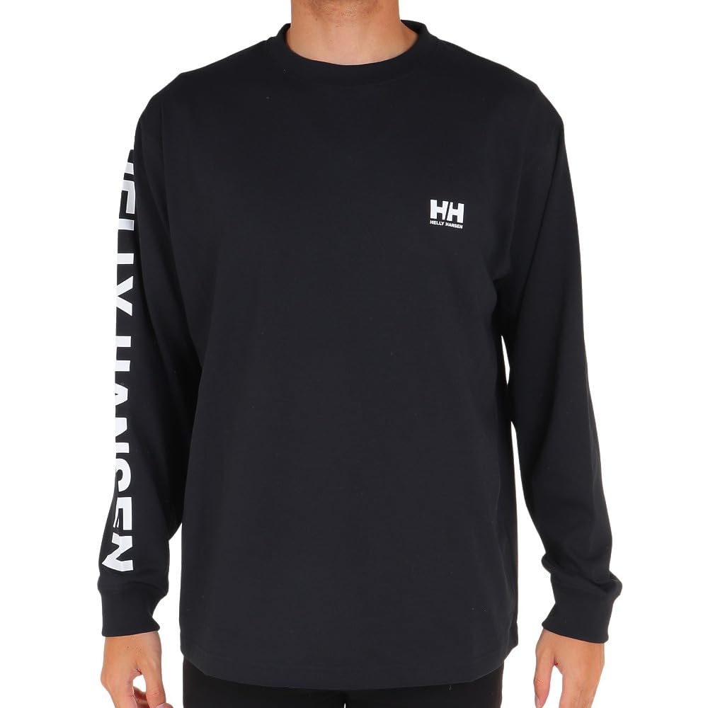 Helly Hansen Letter Long Size M Tee, Unisex, Sleeve, Black, (HH32380)