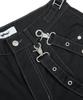 XTONZ Xp285 Western Chain Bermuda Cotton Pants (Black)