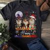 Katzen Team Happy HalloThanksMas, Halloween Weihnachten Thanksgiving Shirt 1F2280 Unisex T-Shirt
