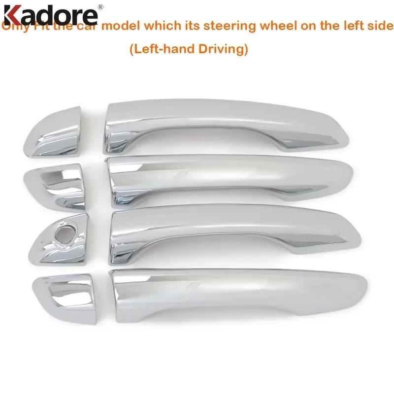 Door Handle Cover Trim For Hyundai Verna Solaris Accent 2018     Chrome Car Side Door Handles Cap Accessories