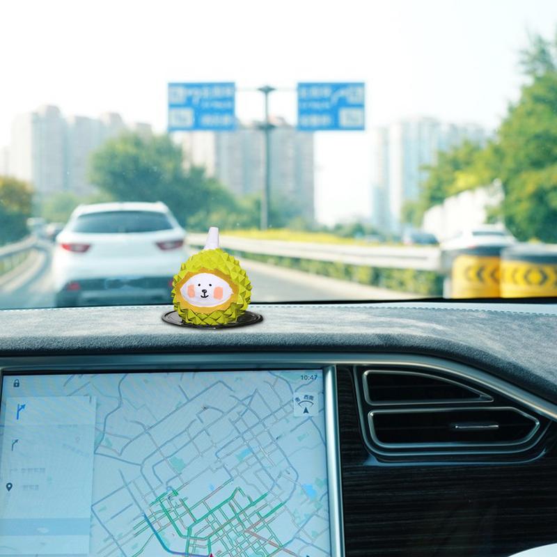 Eye-catching Auto Dashboard Ornament Cute Durian Bear Car Ornaments Resin Lovely Pendant Decoration For Car Home