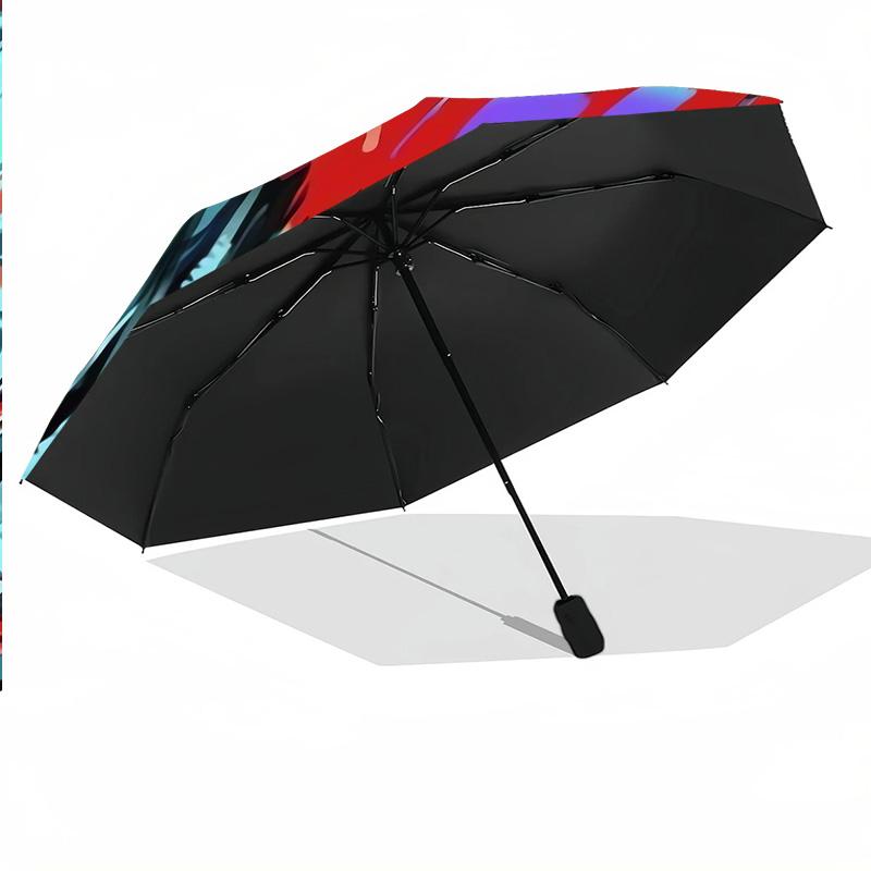 Dandadan Windproof Auto 8 Rib Folding Umbrella Portable Outdoor Parasol
