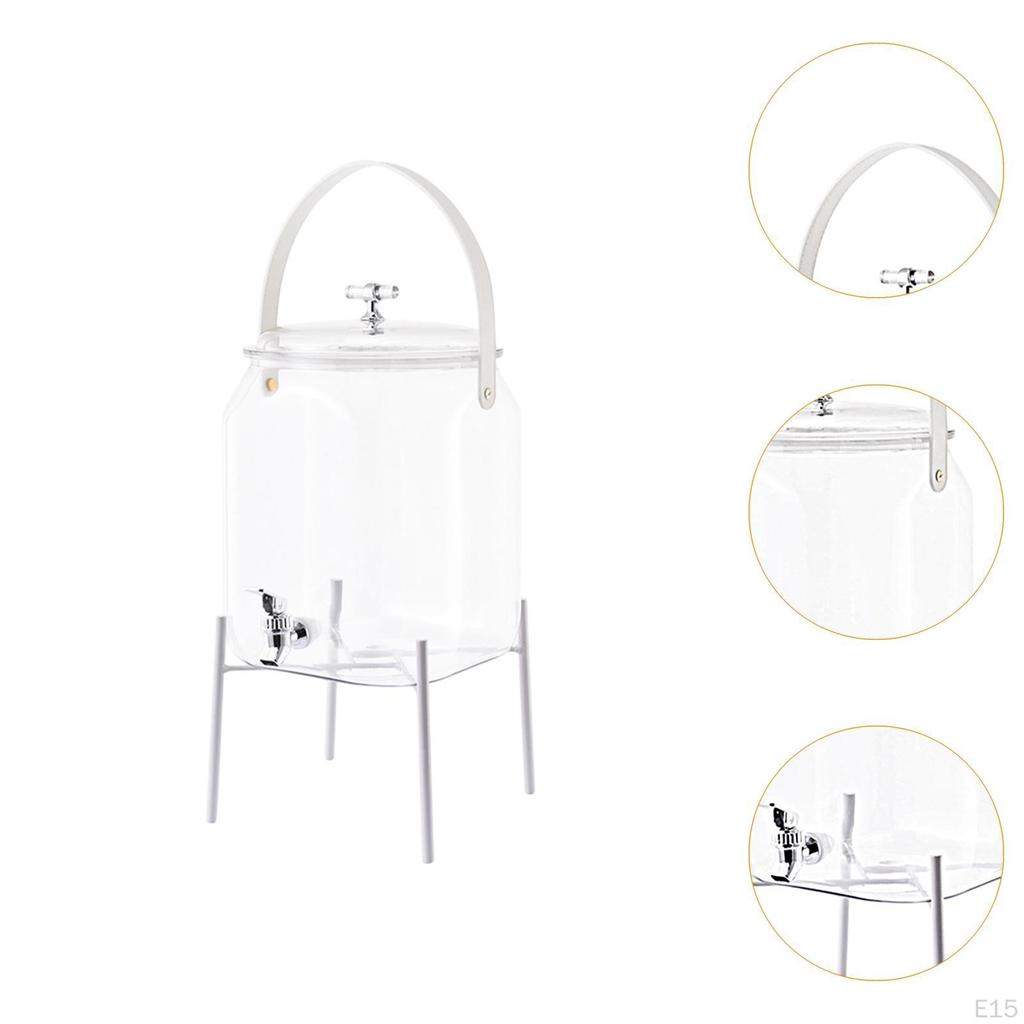 Beverage Dispenser And Jug Handling with Water Juice Cover