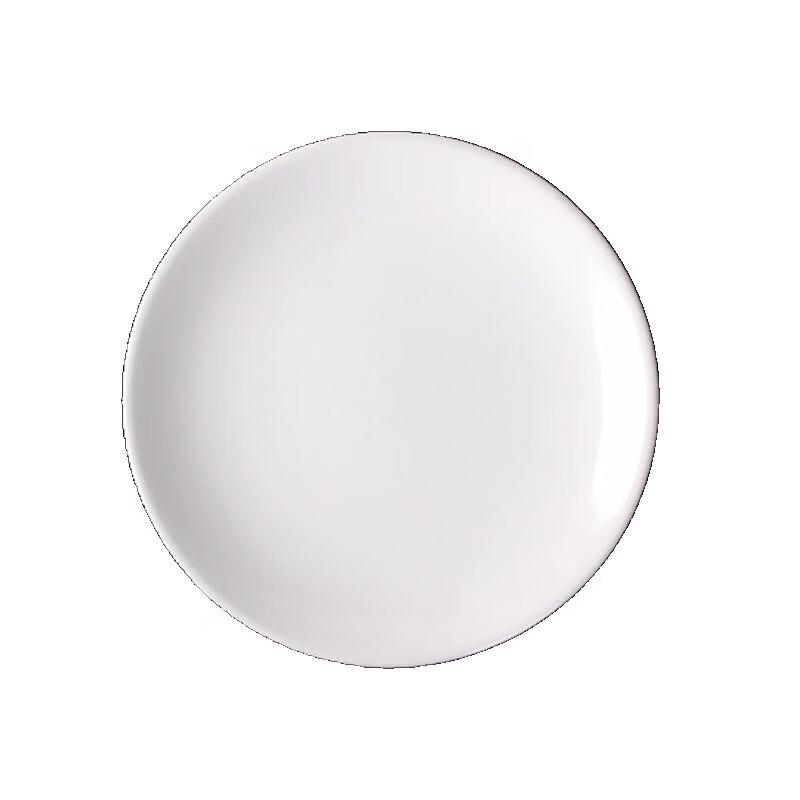 

11-inch Pure White Ceramic Dinner Plates, Set of 10