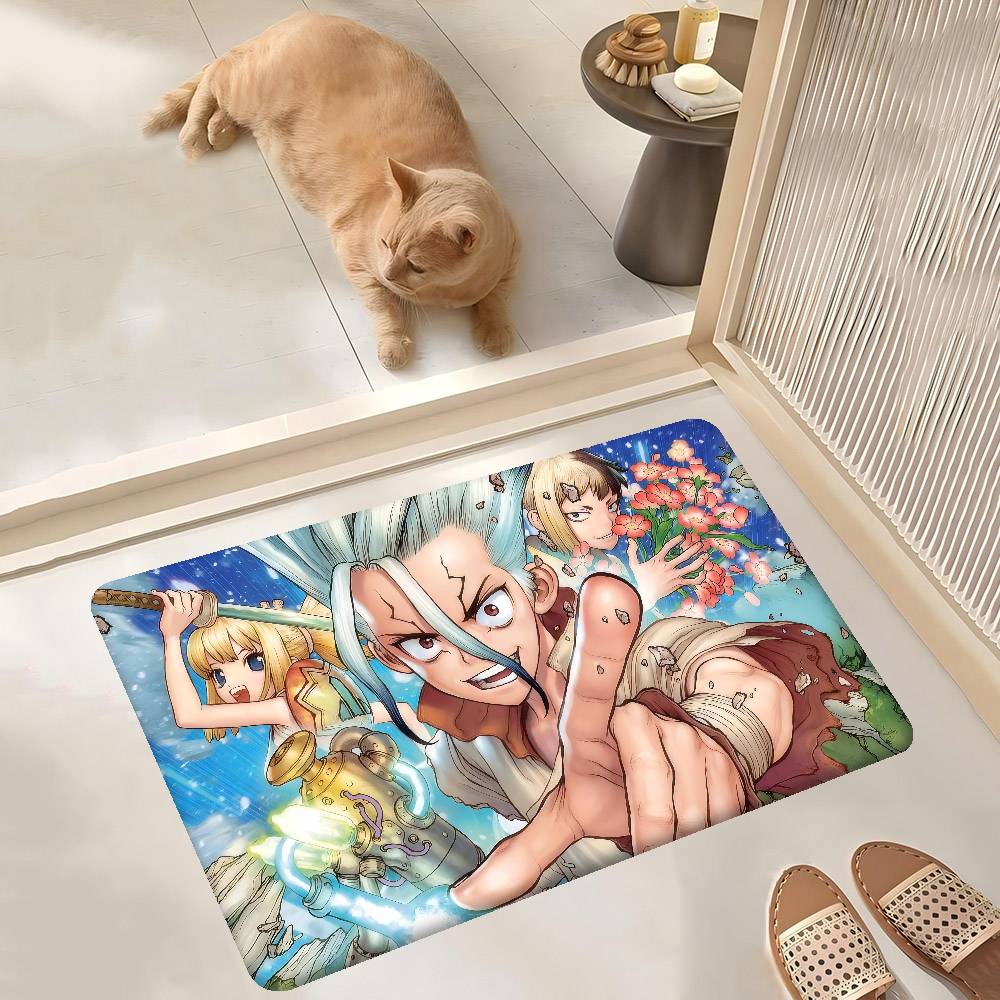 D-Dr. Stone Door Mat Nordic Style Bedroom Living Room Doormat Home Balcony Anti-Slip Alfombra
