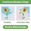 9 Sheets Reusable Spring Window Clings Sticker with Bright Color and Rich Pattern for Shopkeepers and Home Decoration