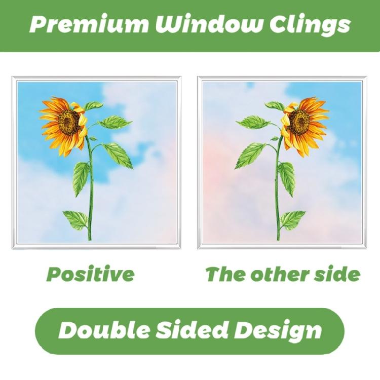 9 Sheets Reusable Spring Window Clings Sticker with Bright Color and Rich Pattern for Shopkeepers and Home Decoration