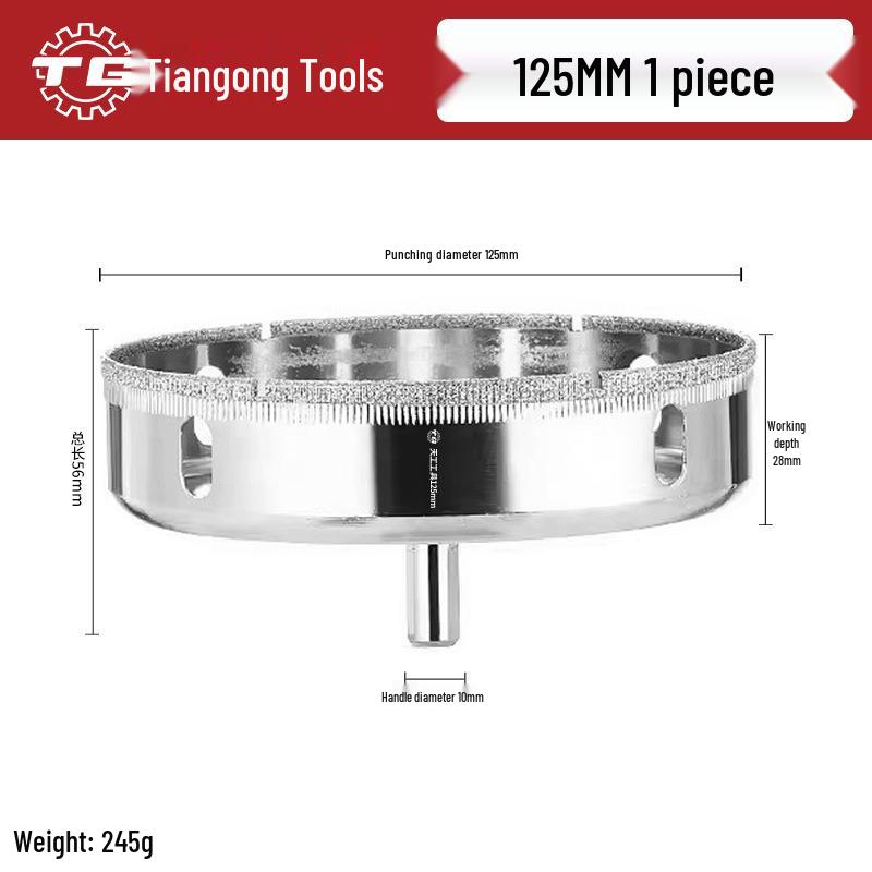 Tiangong Glass & Tile Hole Saw for Drilling and Enlarging Marble and Tile Holes