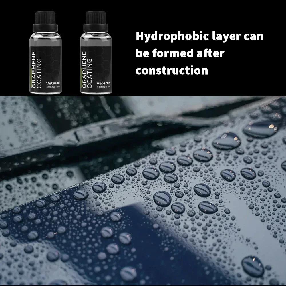 30ML Graphene Ceramic Coating with Sponge Portable Auto Car Protective Graphene Coating Agent for Prevent Scratches Chips