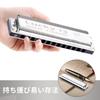 East Top Lucky13 (solo-D) 13-Hole Blues Harmonica in D, for Jazz Professionals, Adults, and Children, Perfect for Study and Practice, with Brass Cover