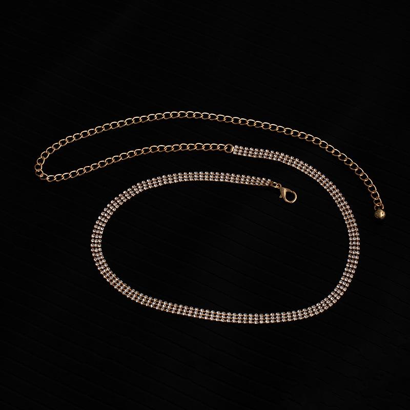 Bohemian Ethnic Style Waist Chain Body Chain Women'S Personality Retro Metal Engraved Belt Dress Coat Accessories