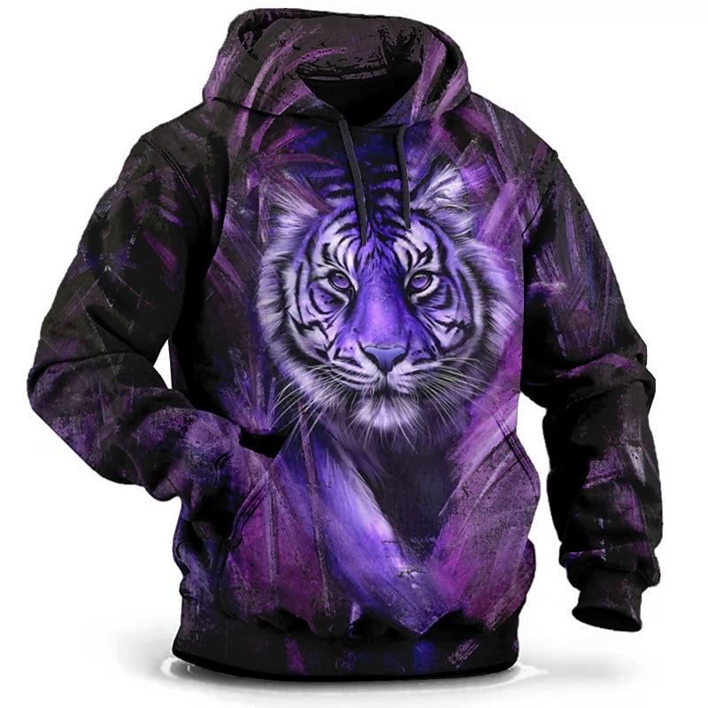 Herren Plus Size Pullover Hoodie Sweatshirt Big and Tall Tier Kapuze Tasche Langarm Frühling 6XL black