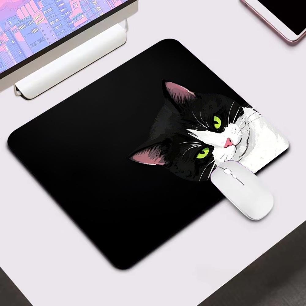 Cute Cartoon Cat Mouse Pad Square Rubber Anti-slip Mousepads HD Computer Office Game Table Mats Small Decor Desk Pads 450*400MM