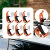6 Metal Rubber Clamps for Wall Mounting, Garage Storage, Stable Holders Roof Racks