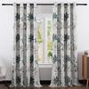 Tropical Coconut Tree Curtain Hawaii Landscape Printed Blackout Curtains Kitchen Living Room Bedroom Windows Drapes 2 Panel Set