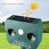 Solar Animal Repeller Ultrasonic Repellents LED Light Alarm Repels Cat Dogs Bird