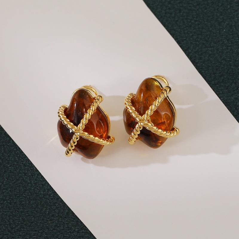 

Плиссированные серьги-пусеты с перекрученным крестом, винтажные серьги Maillard, осенне-зимние серьги премиум-класса