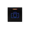 12V Blue Orange Light Latching Momentary Push Switch 22 X 22mm For Toyota Prado 150 Series Camry Hiace Corolla RAV4 Land Cruiser