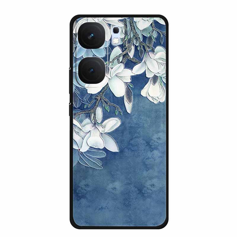 3D TPU Case For Vivo iQOO Neo 9 pro Flower Emboss Funda Neo 9s Pro Back Relief Silicone Soft Phone Cover Cartoon Bumper Capa