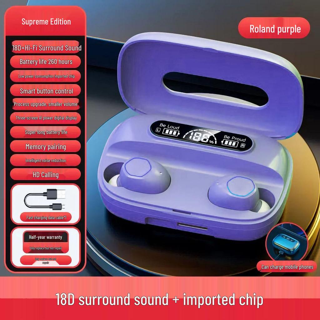 M9 TWS Wireless Bluetooth Earbuds: In-ear, Long Battery Life, High Sound Quality.