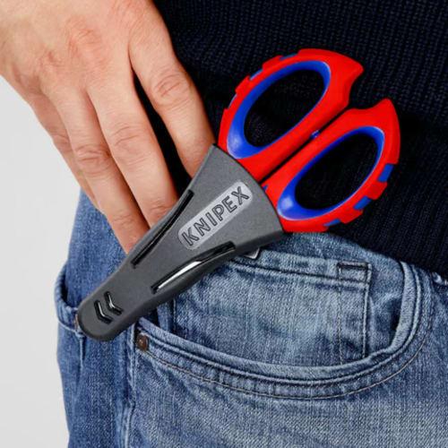 KNIPEX Cable Scissors, 160mm Length, 9505-10, Ideal for Cutting Cables