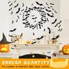 Halloween Dekoration 3D Schwarze PVC Fledermaus Halloween Party DIY Deko Wandaufkleber Barraum Halloween Party Gruselige Dekos Requisiten