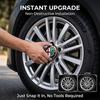 Tappi Mozzo Ruota a Scatto Antiruggine da 60 mm Coprimozzi Centrali per Alfa Romeo Giulia Stelvio Giulietta Spider GT 4C 8C Mito Brera Modifica
