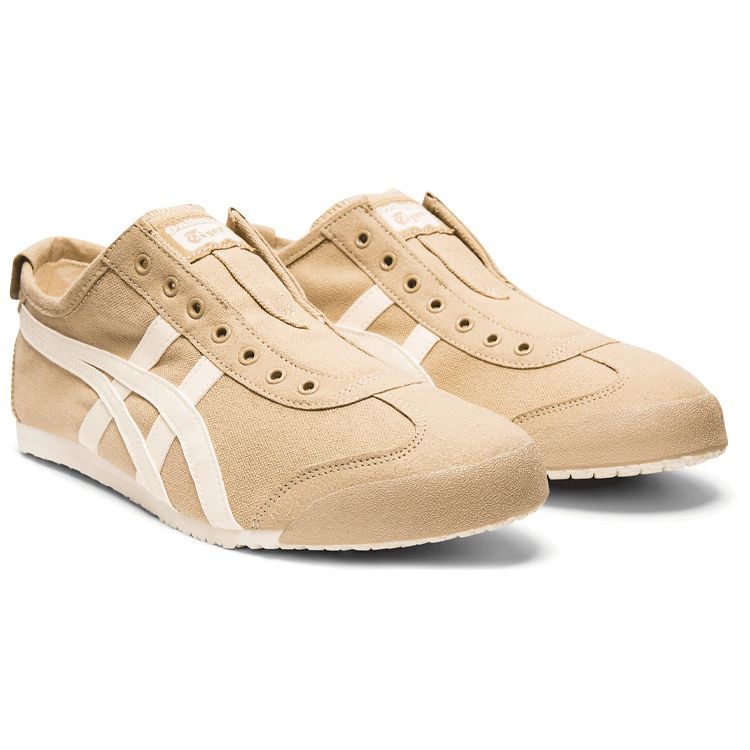 ONITSUKA TIGER Mexico 66 Slip-On Minimalist Comfortable Low-Top Lifestyle Casual Shoes Unisex Sneaker Light-Yellow 1183A360-204