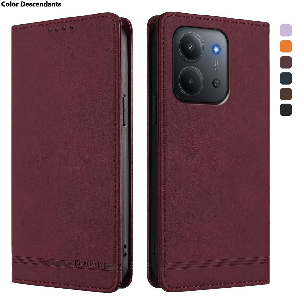 Coque For Redmi 15C 15 4G 5G Luxury Leather Flip Phone Case For Xiaomi Redmi 15 15C Xiaomi C85 Wallet Bracket Cover Fundas Cases