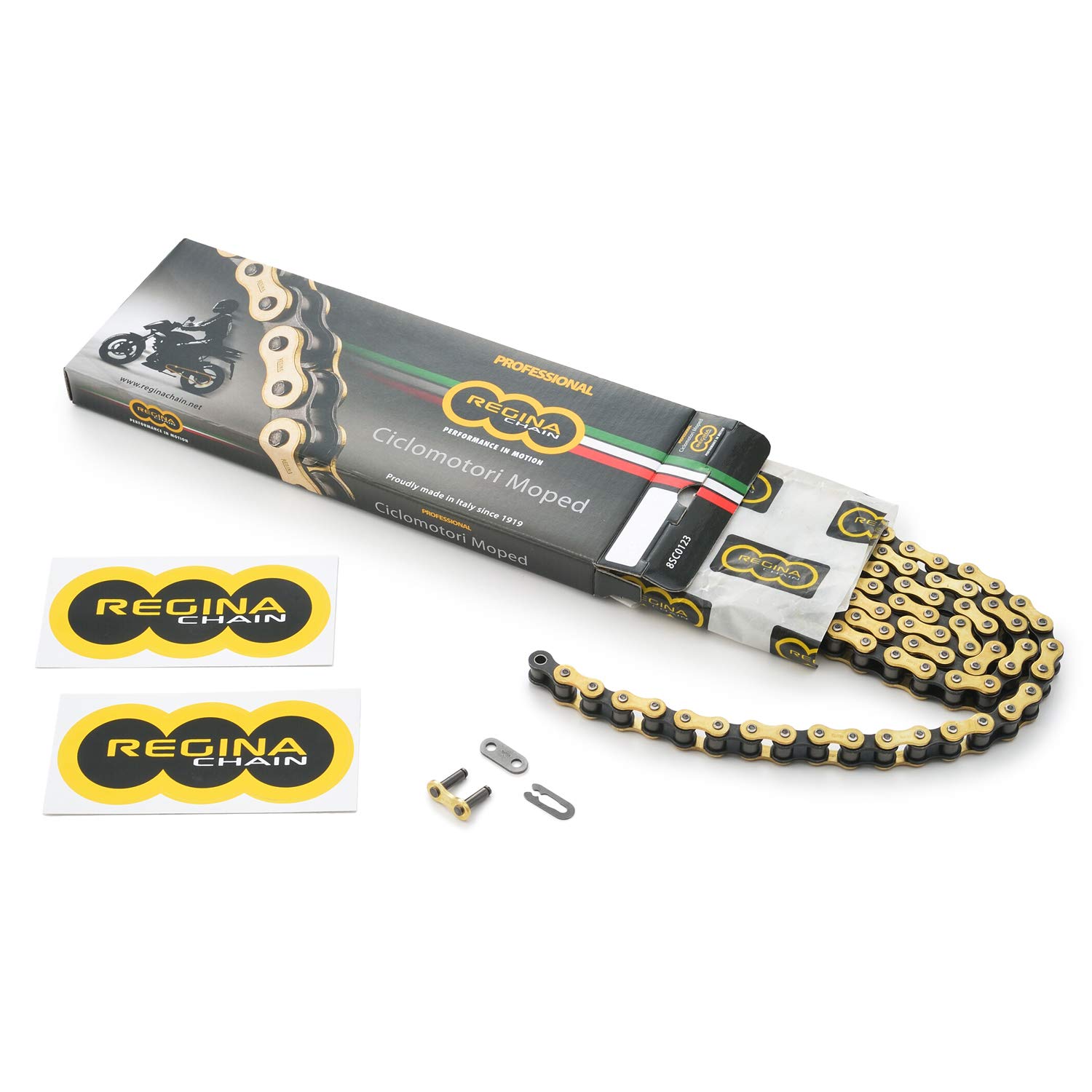 

REGINA Daytona Motorcycle Gold Chain Clip Joint Included Link Ape 50 14980 420-110 etc.