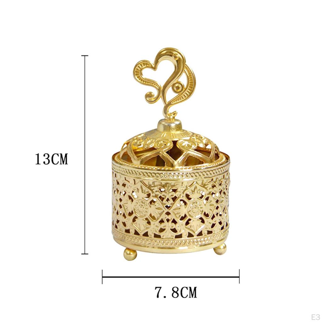 Burner Holder with Lid Buddhist Censer Relaxation Furnace Decor