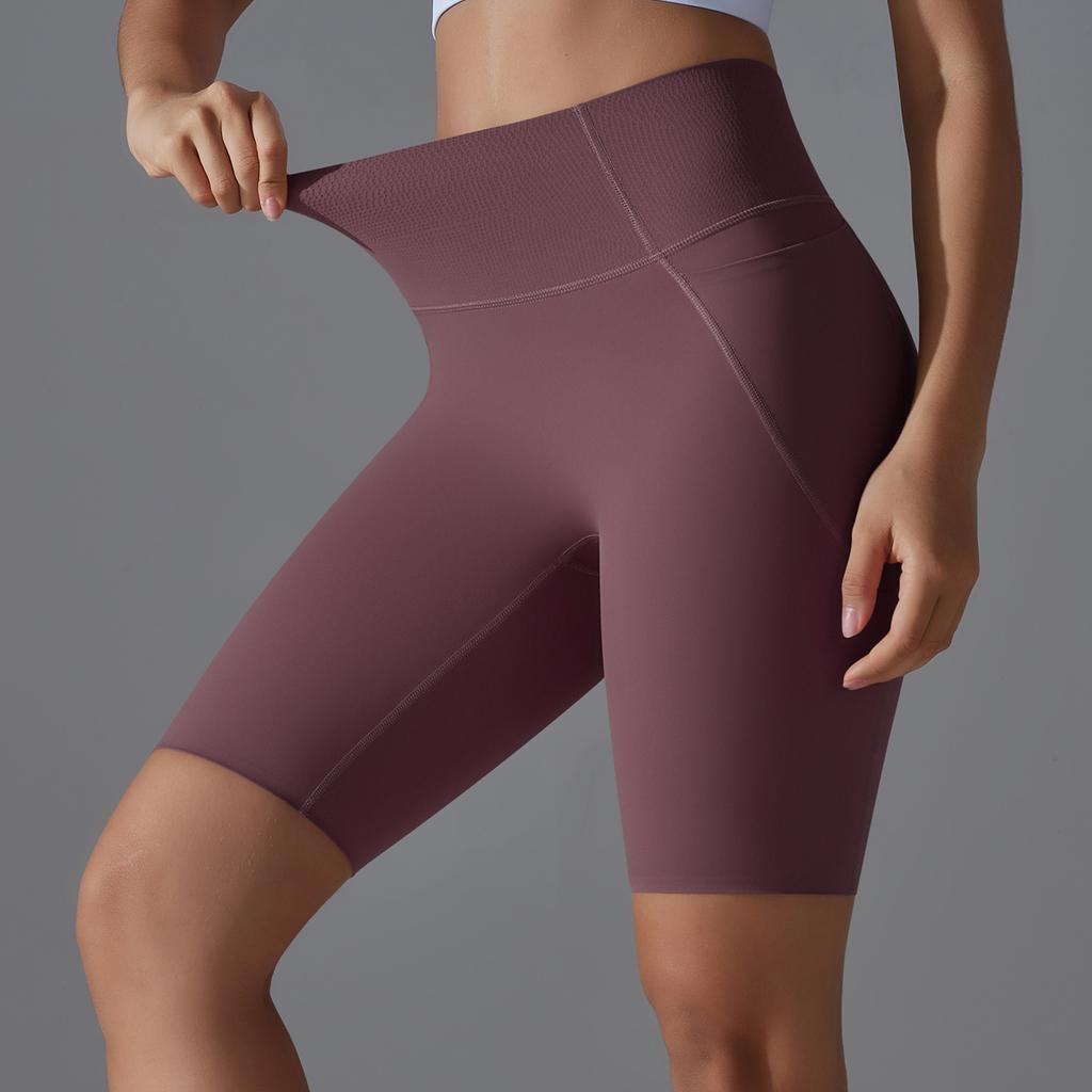 High Waist Yoga Shorts With Porkets Women Summer Elastic Sports Fitness Shorts Workout Short Leggings