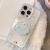 Nightcap puppy holder iPhone16promax Apple 17 mobile phone case 15 for 14 transparent cartoon 13 lanyard