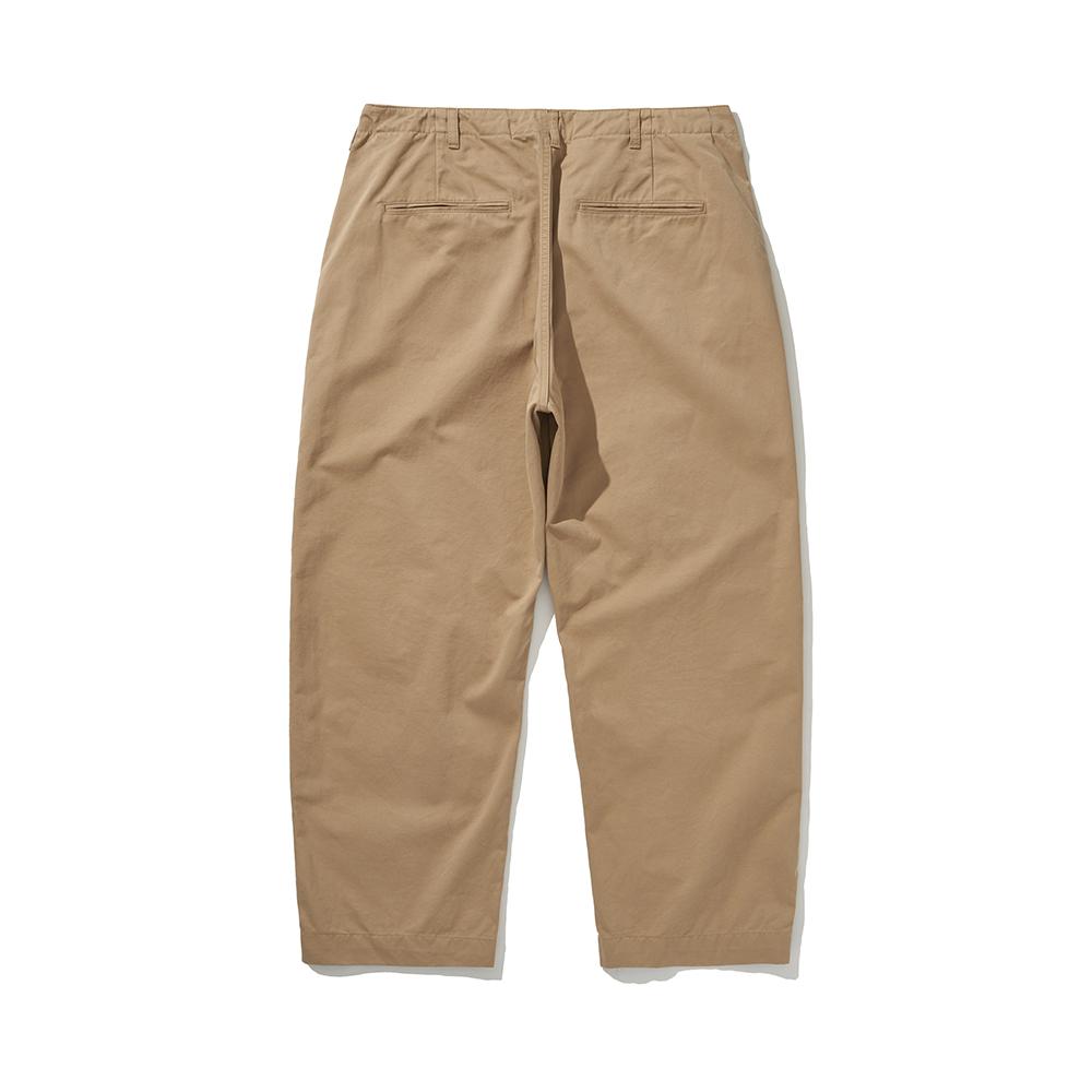 HISHANDER [O.F.C] Officer Wide Chino Pants [Beige]