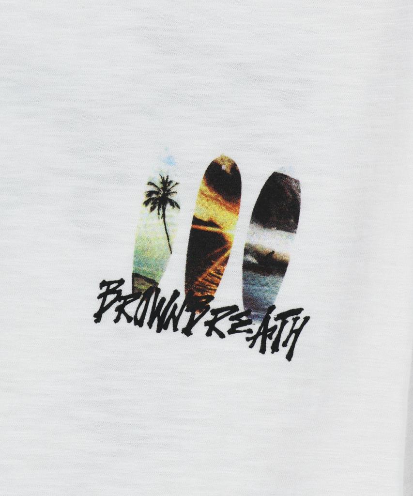 BROWNBREATH Brown Breath Surf Tee - White