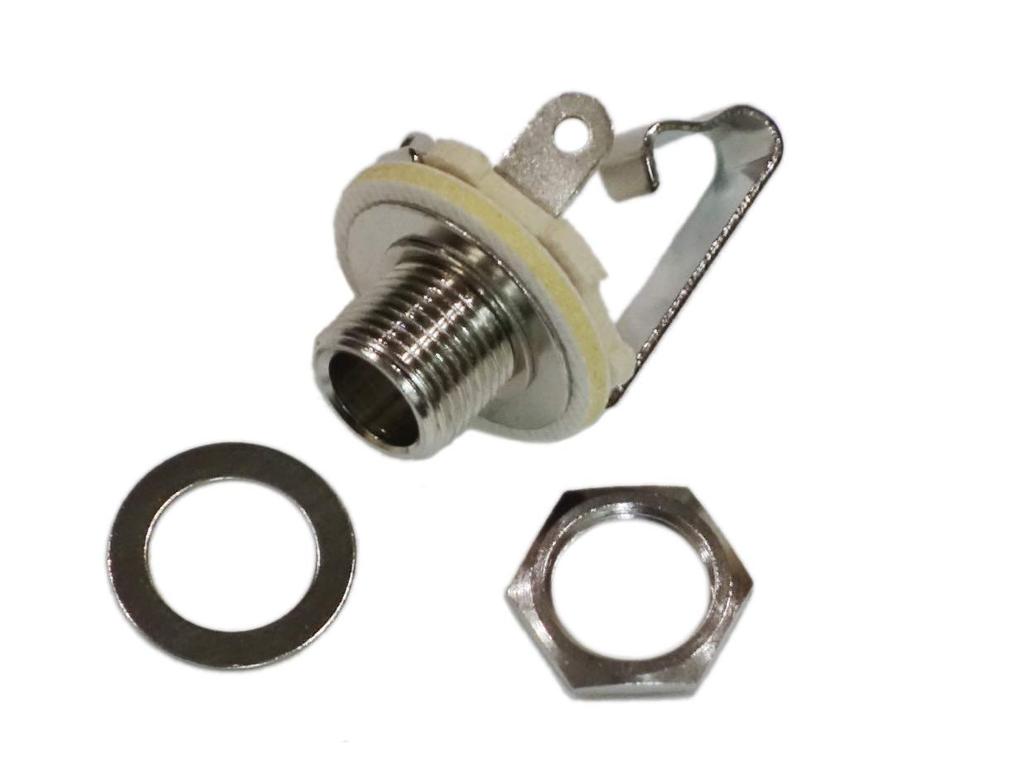 Monaural Jack for Open Jack Female for Phone for Making Your Own for Guitar and Bass of 6.35mm Input/output, Plug, Effector, (set 2)