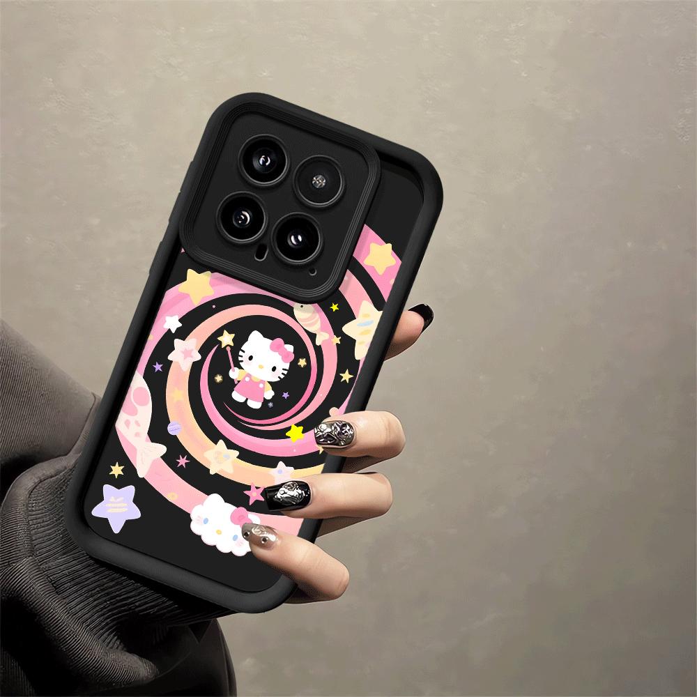 

Soft Shell Phone Case for Xiaomi Poco F8 C50 C51 X3 Pro C61 X3 NFC Sanrio Hello Kitty Logo Poco F8 Pro