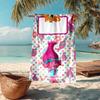 Ultra-Soft Beach Towel with Trolls Theme,Ideal for Pool - Camping, Diving - Perfect Travel Essential, Vibrant Beach Towel.