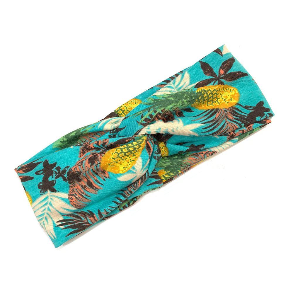 Comfortable Bohemian Style Elastic Headband With Floral Design For Active Women